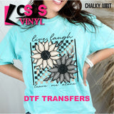 DTF Transfer - DTF013467 Floral Live Laugh Leave Me Alone