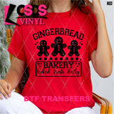 DTF Transfer - DTF013478 Gingerbread Bakery Single Color