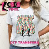DTF Transfer - DTF013481 Self Love Club