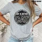 DTF Transfer - DTF013493 Life is Better with a Cat