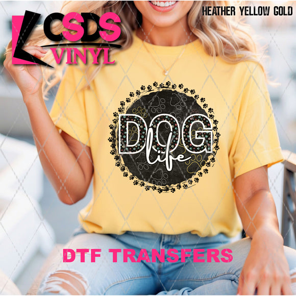 DTF Transfer - DTF013496 Dog Life