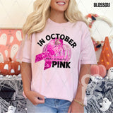 DTF Transfer - DTF013515 We Wear Pink Pumpkin