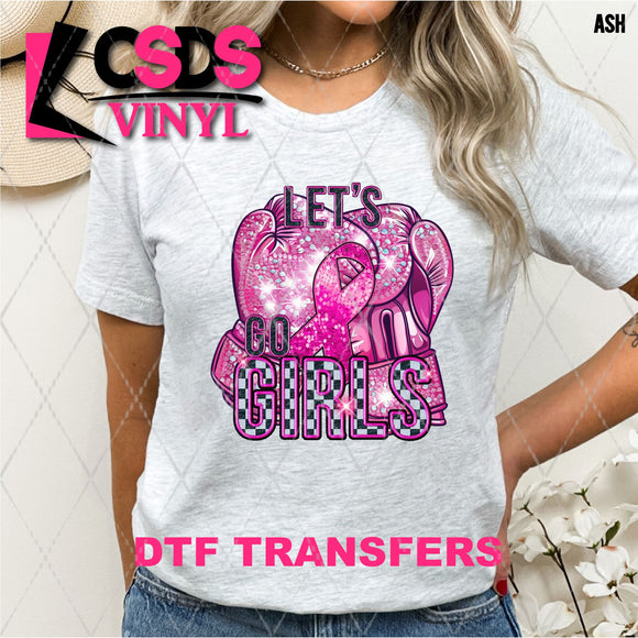 DTF Transfer - DTF013516 Let's Go Girls Boxing Gloves