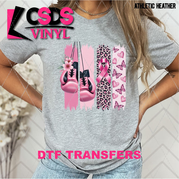 DTF Transfer - DTF013527 Breast Cancer Awareness Image Strips