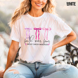 DTF Transfer - DTF013528 Faith Over Fear Coquette Bow Trio