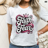 DTF Transfer - DTF013537 Faith Over Fear