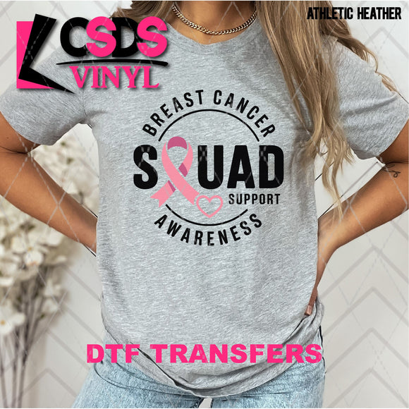 DTF Transfer - DTF013539 Breast Cancer Awareness Squad Support