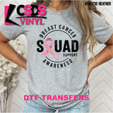 DTF Transfer - DTF013539 Breast Cancer Awareness Squad Support