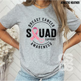 DTF Transfer - DTF013539 Breast Cancer Awareness Squad Support