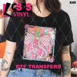 DTF Transfer - DTF013543 Painted Pink Pumpkin