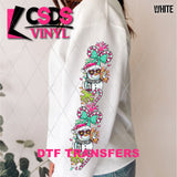 DTF Transfer - DTF013556 Snowman Peace with Lights Sleeve
