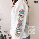 DTF Transfer - DTF013556 Snowman Peace with Lights Sleeve