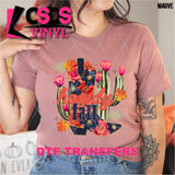 DTF Transfer - DTF013565 Howdy Fall Floral Boot