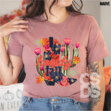 DTF Transfer - DTF013565 Howdy Fall Floral Boot