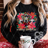 DTF Transfer - DTF013567 Merry Woofmas Black Lab