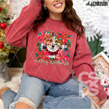 DTF Transfer - DTF013570 Merry Woofmas Corgi