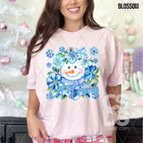 DTF Transfer - DTF013574 Let It Snow Floral Snowman