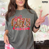 DTF Transfer - DTF013577 Cozy Season Leopard Gingerbread Man