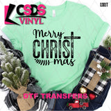 DTF Transfer - DTF013598 Merry Christ Mas Single Color