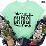 DTF Transfer - DTF013598 Merry Christ Mas Single Color