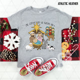 DTF Transfer - DTF013608 Oh Come Let Us Adore Him Manger Scene