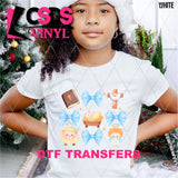 DTF Transfer - DTF013612 Watercolor Baby in a Manger Grid