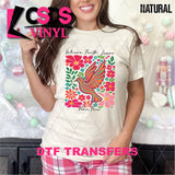 DTF Transfer - DTF013614 Where Faith Lives Peace Flies