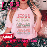 DTF Transfer - DTF013617 Jesus Mary Angels Shepherd Joseph Wise Men