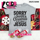 DTF Transfer - DTF013623 Christmas is All About Jesus Single Color
