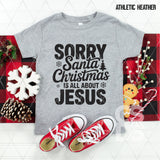 DTF Transfer - DTF013623 Christmas is All About Jesus Single Color