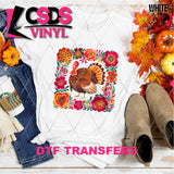 DTF Transfer - DTF013631 Floral Turkey