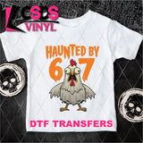 DTF Transfer - DTF013672 Haunted By 67 Chicken