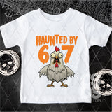 DTF Transfer - DTF013672 Haunted By 67 Chicken