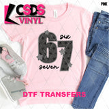 DTF Transfer - DTF013682 67 Six Seven Stars