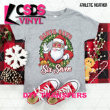 DTF Transfer - DTF013691 Santa Says 67 Red Green