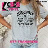 DTF Transfer - DTF014460 Currently in My WTF Era Single Color