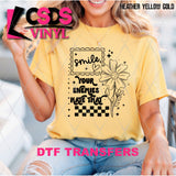 DTF Transfer - DTF014467 Smile Your Enemies Hate That Single Color