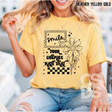 DTF Transfer - DTF014467 Smile Your Enemies Hate That Single Color