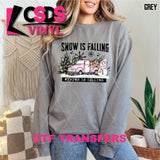 DTF Transfer - DTF014473 Snow is Falling Winter is Calling