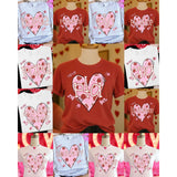 DTF Transfer - DTF015026 Valentines Day Red & Pink Career Titles