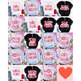 DTF Transfer - DTF015027 V-Day Faux Embroidery Mascots