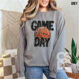 DTF Transfer - DTF015032 - Black Faux Glitter Game Day Sports