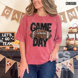 DTF Transfer - DTF015032 - Black Faux Glitter Game Day Sports
