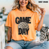 DTF Transfer - DTF015032 - Black Faux Glitter Game Day Sports