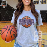 DTF Transfer - DTF015034 - Faux Glitter Sports Mama Basketball
