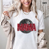 DTF Transfer - DTF015035 - Faux Glitter Sports Mama Bowling