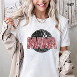 DTF Transfer - DTF015035 - Faux Glitter Sports Mama Bowling