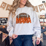 DTF Transfer - DTF015036 - Faux Glitter Sports Mama Football