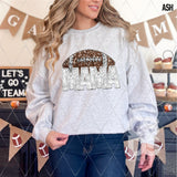 DTF Transfer - DTF015036 - Faux Glitter Sports Mama Football