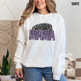 DTF Transfer - DTF015038 - Faux Glitter Sports Mama Hockey